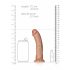 RealRock - naturgetreuer Dildo 15,5cm (dunkel)