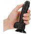 RealRock - Haftfuß Dildo, realistisch - 15,5 cm (schwarz)