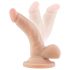 Dr. Skin 4 - realistické dildo s přísavkou - tělová barva (12 cm)