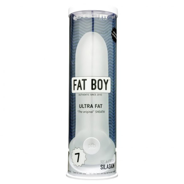 Fat Boy Original Ultra Fat - návlek na penis (19cm) - bílý