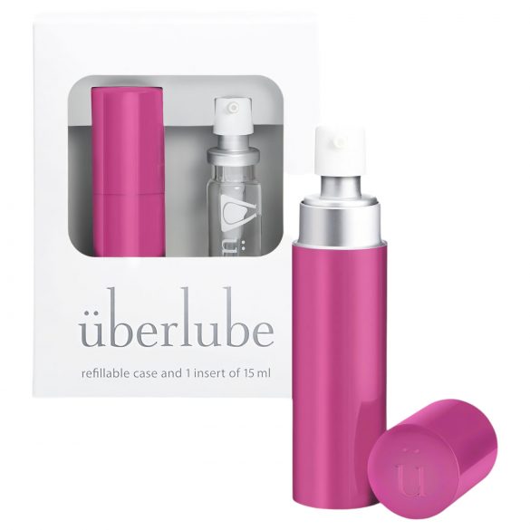 / Überlube - Silikonschmiermittel mit Reisetasche - Pink (15 ml)