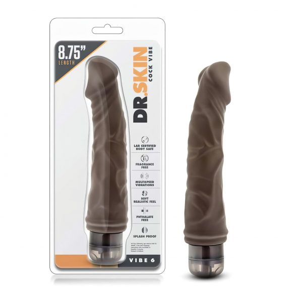 Dr. Skin Vibe No.6 - Naturgetreuer Vibrator (Braun)