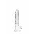 REALROCK - průsvitné realistické dildo - vodočisté (17cm)