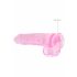 REALROCK - Transparenter Dildo - Pink (22cm)