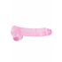 REALROCK - Transparenter Dildo - Pink (22cm)