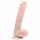 Easytoys - großer Dildo mit Haftfuß & Hoden (26,5cm) - hautfarben