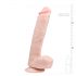 Easytoys - großer Dildo mit Haftfuß & Hoden (26,5cm) - hautfarben