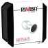 Rimba XS - Silber Analplug mit schwarzen Steinen