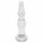 Rimba Dolly - Welliges Glas Analdildo (Transparent)