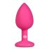 Easytoys Diamant Mini - Analplug (pink-weiß)