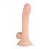 Real Fantasy Vince - realis­tické dildo s varlaty a předkožkou - 19,5 cm (přírodní)