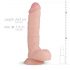 Real Fantasy Glynn - Hoden-dildo - 25cm (natur)