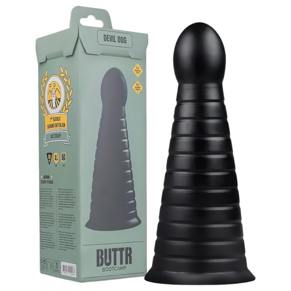 BUTTR Devil Dog - Haftfuß Dildo (schwarz)