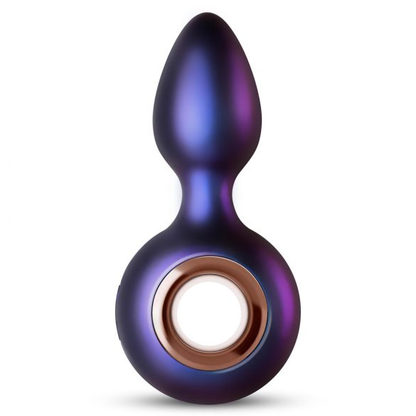 Hueman Deep Space - Akku Analvibrator mit Haltering (Lila)