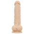 Real Fantasy Ashton - varlatový, realistický dildo - 20,5 cm (přírodní)