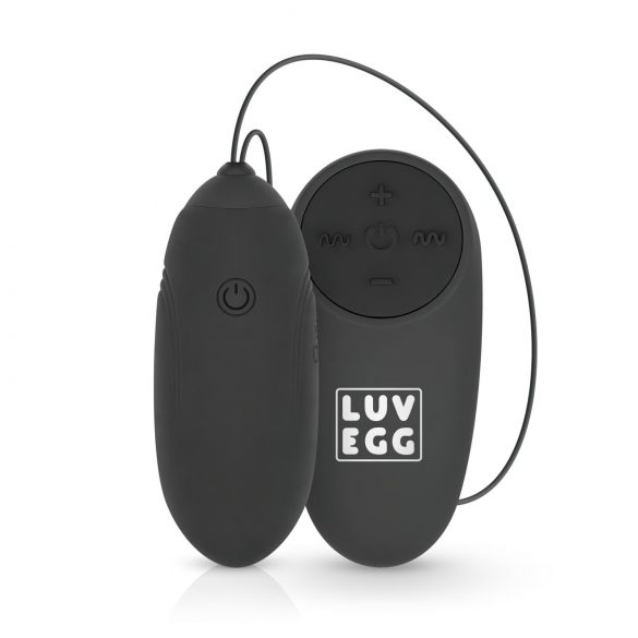 LUV EGG - Wiederaufladbares, fernsteuerbares Vibro-Ei (Schwarz)