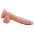 Mr. Dixx 7.6 - dildo na varlaty a přísavkou - přírodní (19,5 cm)