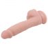 Mr. Dixx 7.6 - dildo na varlaty a přísavkou - přírodní (19,5 cm)