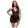 BACI Plus Size - Neckholder-Spitzenbabydoll - Schwarz (XL-XXL)