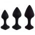 FEELZTOYS Bibi - Anal-Plug-Set - schwarz (3-teilig)