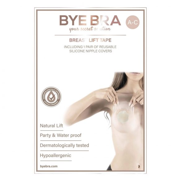 Bye Bra A-C unsichtbarer BH-Lift - Nude (4 Paare)