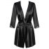 Obsessive Satinia Robe - Satin-Set (schwarz)