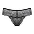 Obsessive Miamor - Edler Spitzenstring mit Strass (Schwarz) - L/XL